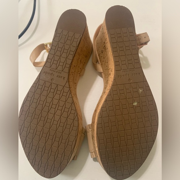 Kate Spade ♠️ nude wedges Size 10 - Picture 5 of 7